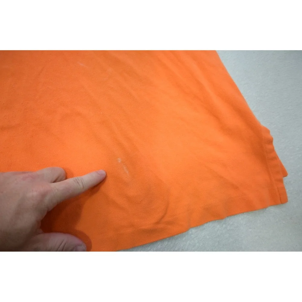 Polo Ralph Lauren Polo Shirt Mens 2XLT Orange Green Pony Logo Excellent